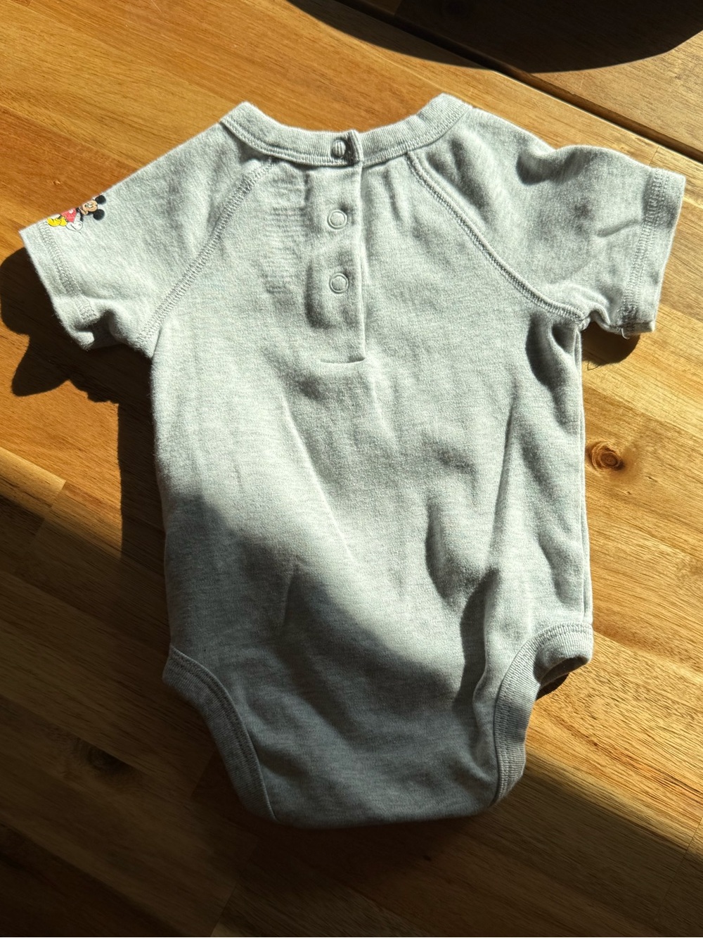 Disney Gray Baby One-Piece Bodysuit with Colorful Disneyland Graphic - Picture 2 of 5